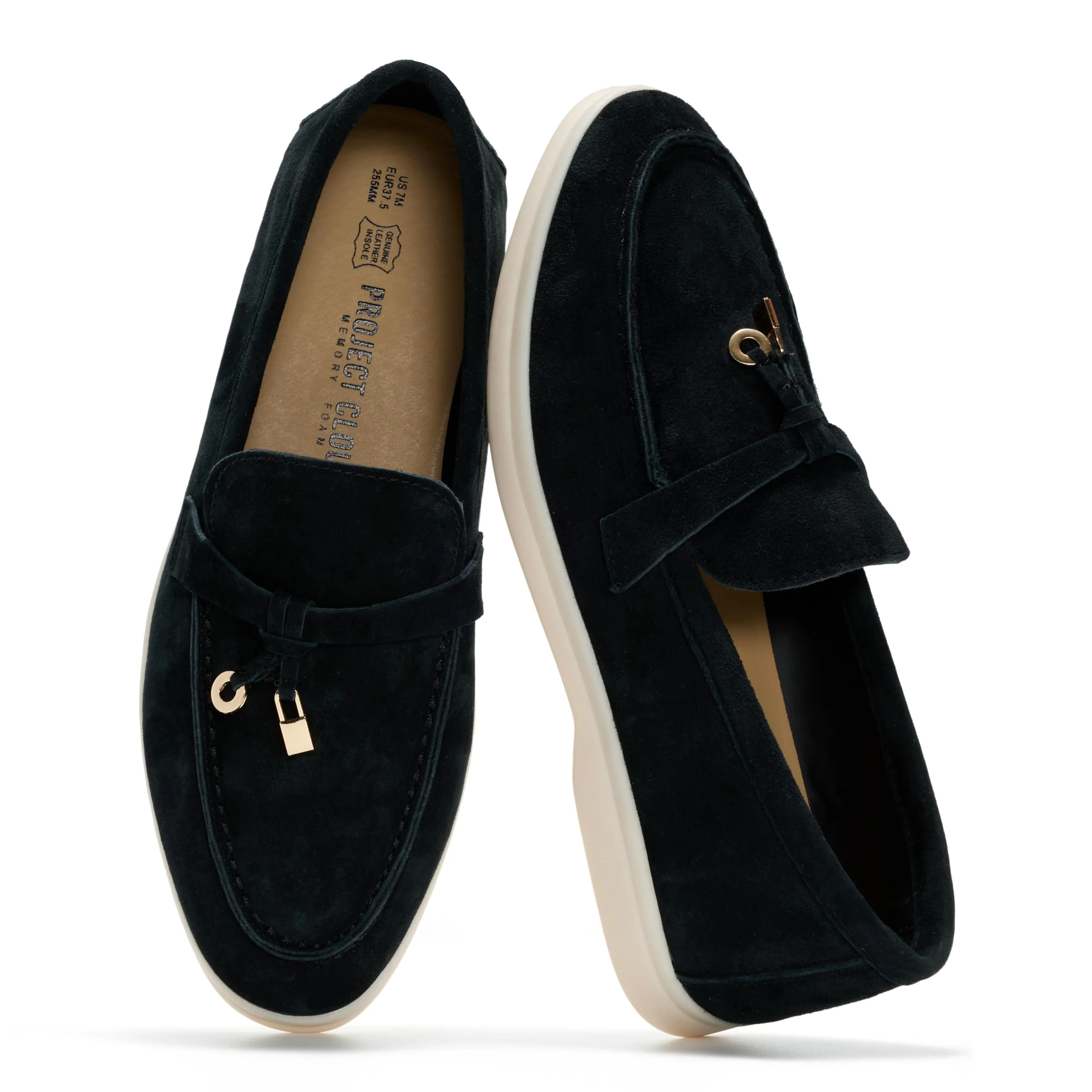 Project Cloud Women's | Moccasins Penny Loafers for Women | Genuine Leather | Memory Foam | Lightweight | Non-Slip - Iris - Image 11