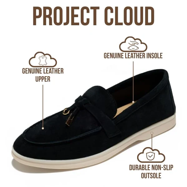 Project Cloud Women's | Moccasins Penny Loafers for Women | Genuine Leather | Memory Foam | Lightweight | Non-Slip - Iris - Image 13