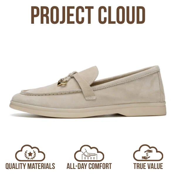 Project Cloud Women's | Moccasins Penny Loafers for Women | Genuine Leather | Memory Foam | Lightweight | Non-Slip - Iris - Image 9