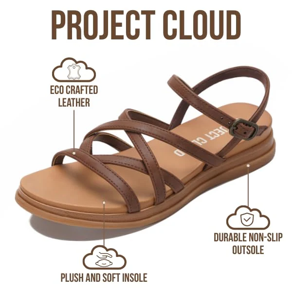 Project Cloud Women's | Platform Sandals Women | Plush and Soft Insole | Lightweight | Non-Slip - Nice - Image 13