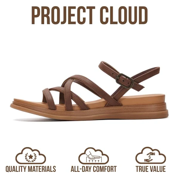 Project Cloud Women's | Platform Sandals Women | Plush and Soft Insole | Lightweight | Non-Slip - Nice - Image 14