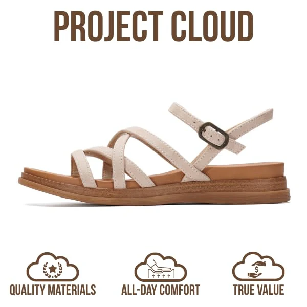 Project Cloud Women's | Platform Sandals Women | Plush and Soft Insole | Lightweight | Non-Slip - Nice - Image 4