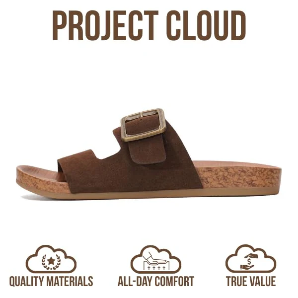 Project Cloud Women's | Platform Sandals Women | Plush and Soft Insole | Lightweight | Non-Slip - Balanced - Image 15