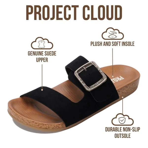 Project Cloud Women's | Platform Sandals Women | Plush and Soft Insole | Lightweight | Non-Slip - Balanced - Image 19