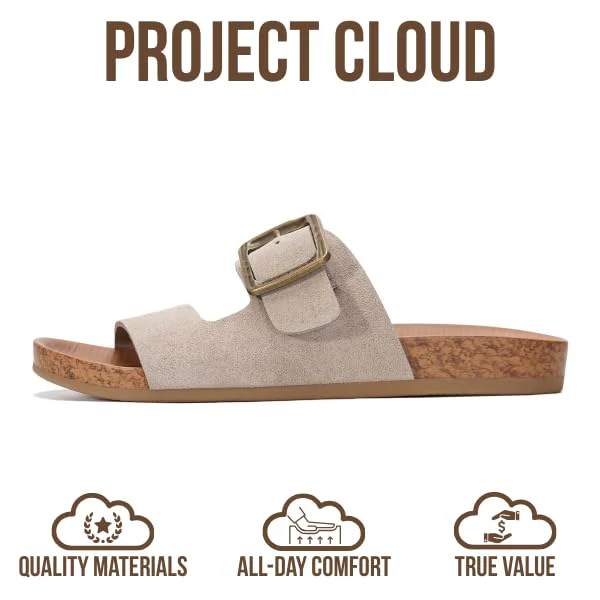 Project Cloud Women's | Platform Sandals Women | Plush and Soft Insole | Lightweight | Non-Slip - Balanced - Image 4