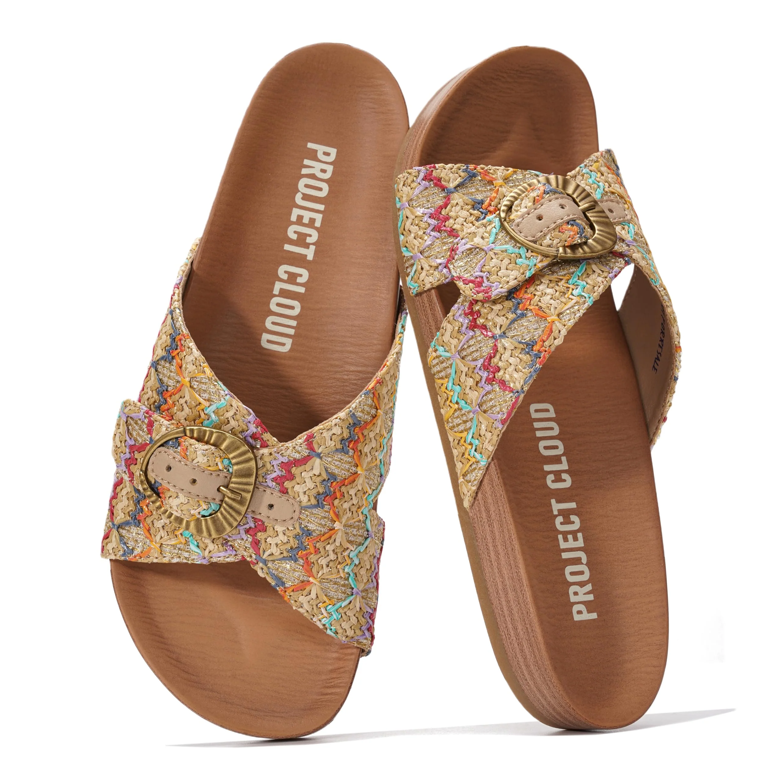 Project Cloud Women's | Platform Sandals Women | Plush and Soft Insole | Lightweight | Non-Slip - Beaming