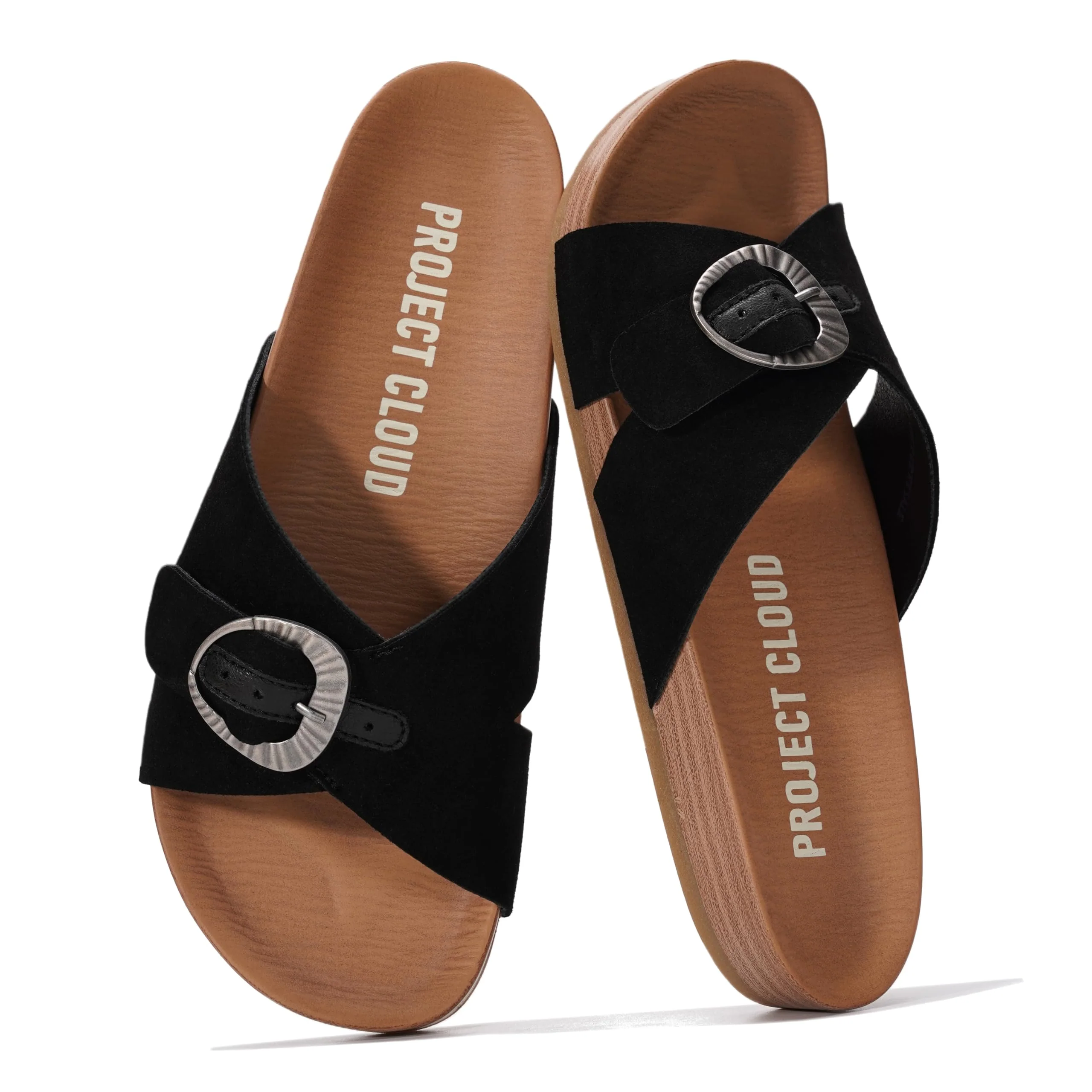 Project Cloud Women's | Platform Sandals Women | Plush and Soft Insole | Lightweight | Non-Slip - Beaming - Image 11