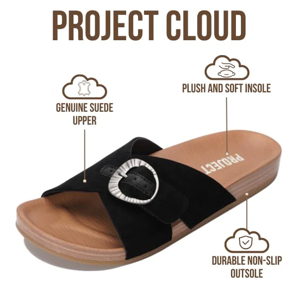 Project Cloud Women's | Platform Sandals Women | Plush and Soft Insole | Lightweight | Non-Slip - Beaming - Image 13