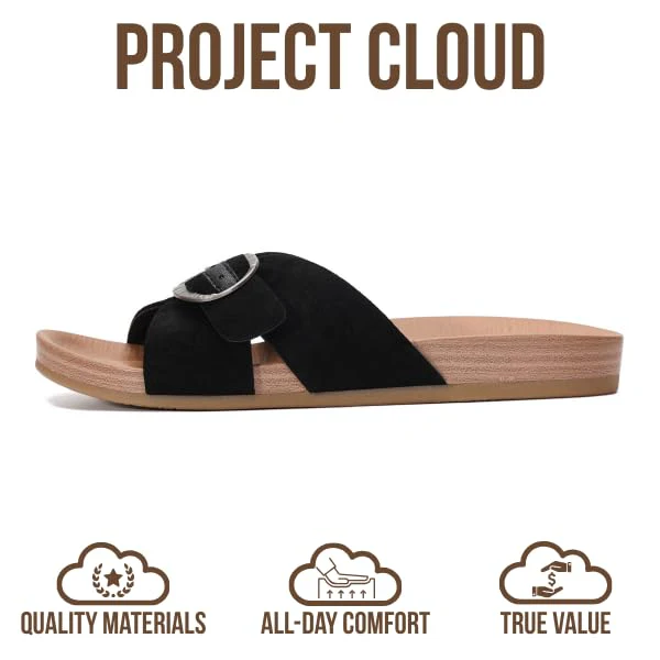 Project Cloud Women's | Platform Sandals Women | Plush and Soft Insole | Lightweight | Non-Slip - Beaming - Image 14