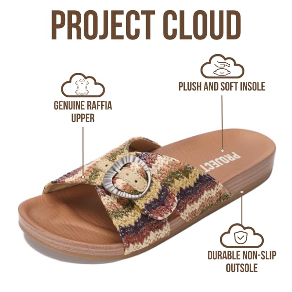 Project Cloud Women's | Platform Sandals Women | Plush and Soft Insole | Lightweight | Non-Slip - Beaming - Image 18