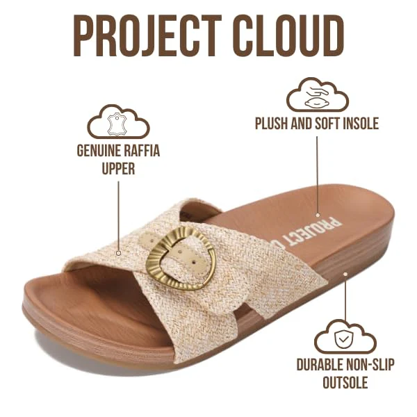 Project Cloud Women's | Platform Sandals Women | Plush and Soft Insole | Lightweight | Non-Slip - Beaming - Image 23