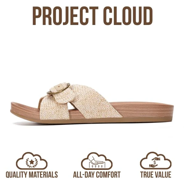 Project Cloud Women's | Platform Sandals Women | Plush and Soft Insole | Lightweight | Non-Slip - Beaming - Image 24