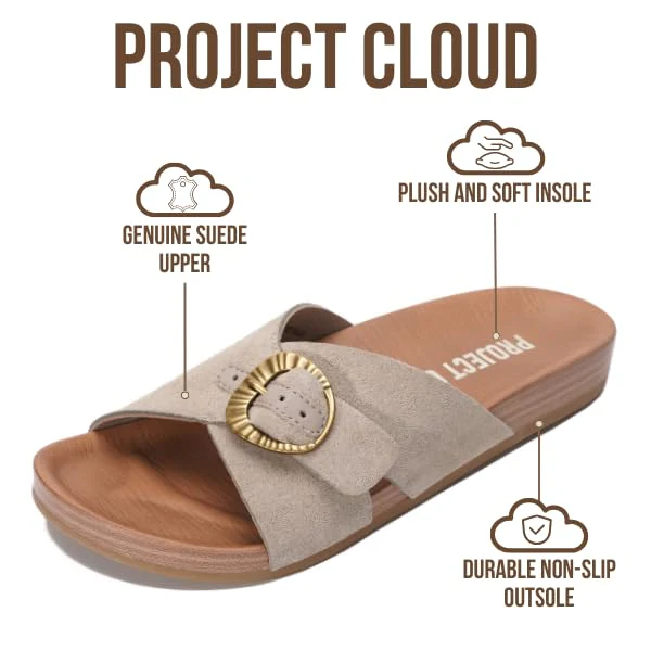 Project Cloud Women's | Platform Sandals Women | Plush and Soft Insole | Lightweight | Non-Slip - Beaming - Image 8