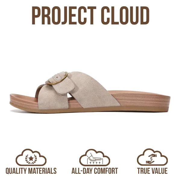Project Cloud Women's | Platform Sandals Women | Plush and Soft Insole | Lightweight | Non-Slip - Beaming - Image 9