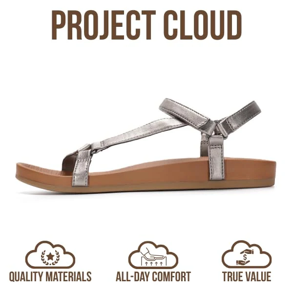 Project Cloud Women's | Platform Sandals Women | Plush and Soft Insole | Lightweight | Non-Slip - Brandy - Image 15