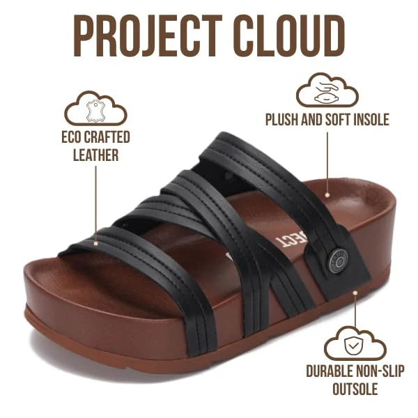 Project Cloud Women's | Wedge Platform Sandals | Comfortable Soft Insole | Lightweight | Non-Slip - Pasadena - Image 14