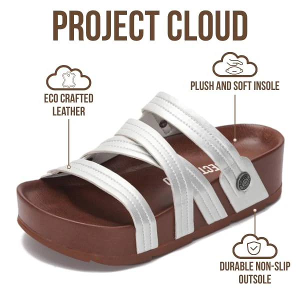Project Cloud Women's | Wedge Platform Sandals | Comfortable Soft Insole | Lightweight | Non-Slip - Pasadena - Image 3
