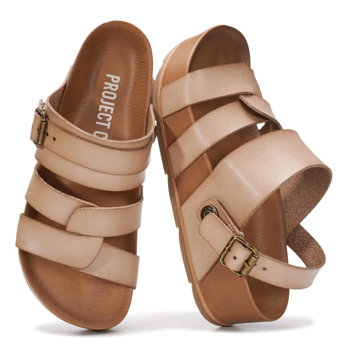 Project Cloud Women's | Eco-Leather Platform Sandals | Lightweight | Non-Slip - Proud - Image 18