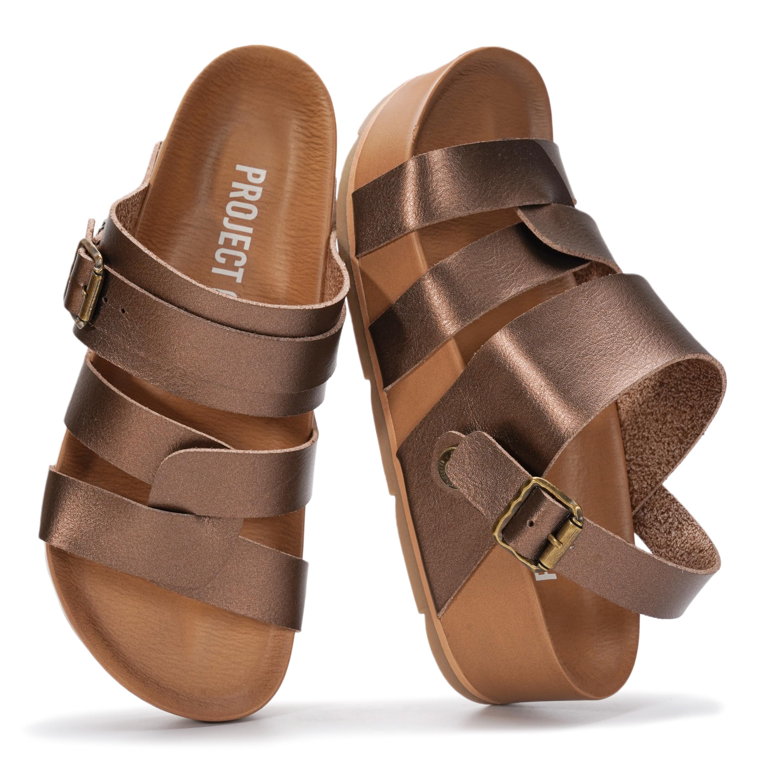 Project Cloud Women's | Eco-Leather Platform Sandals | Lightweight | Non-Slip - Proud - Image 23