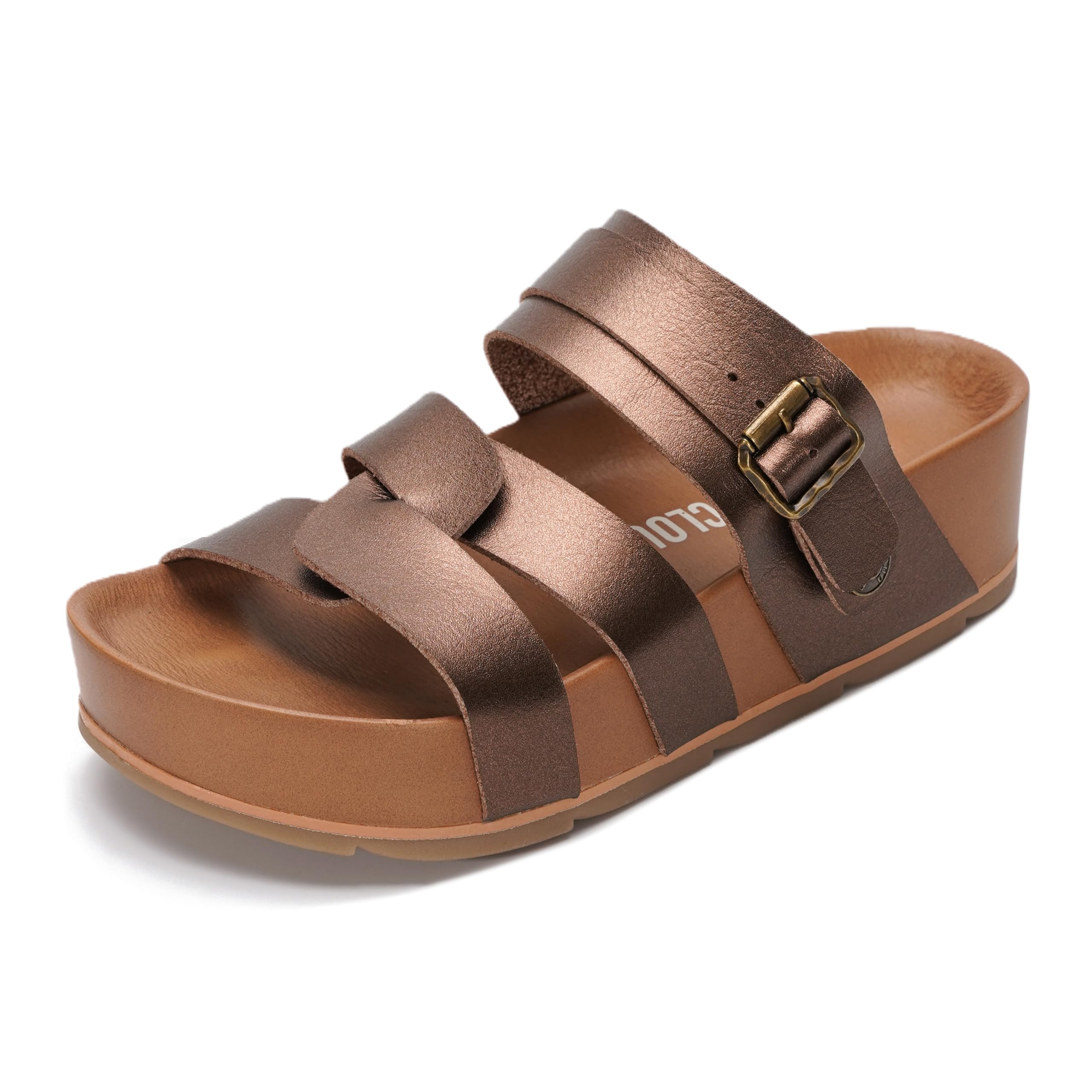 Project Cloud Women's | Eco-Leather Platform Sandals | Lightweight | Non-Slip - Proud - Image 24