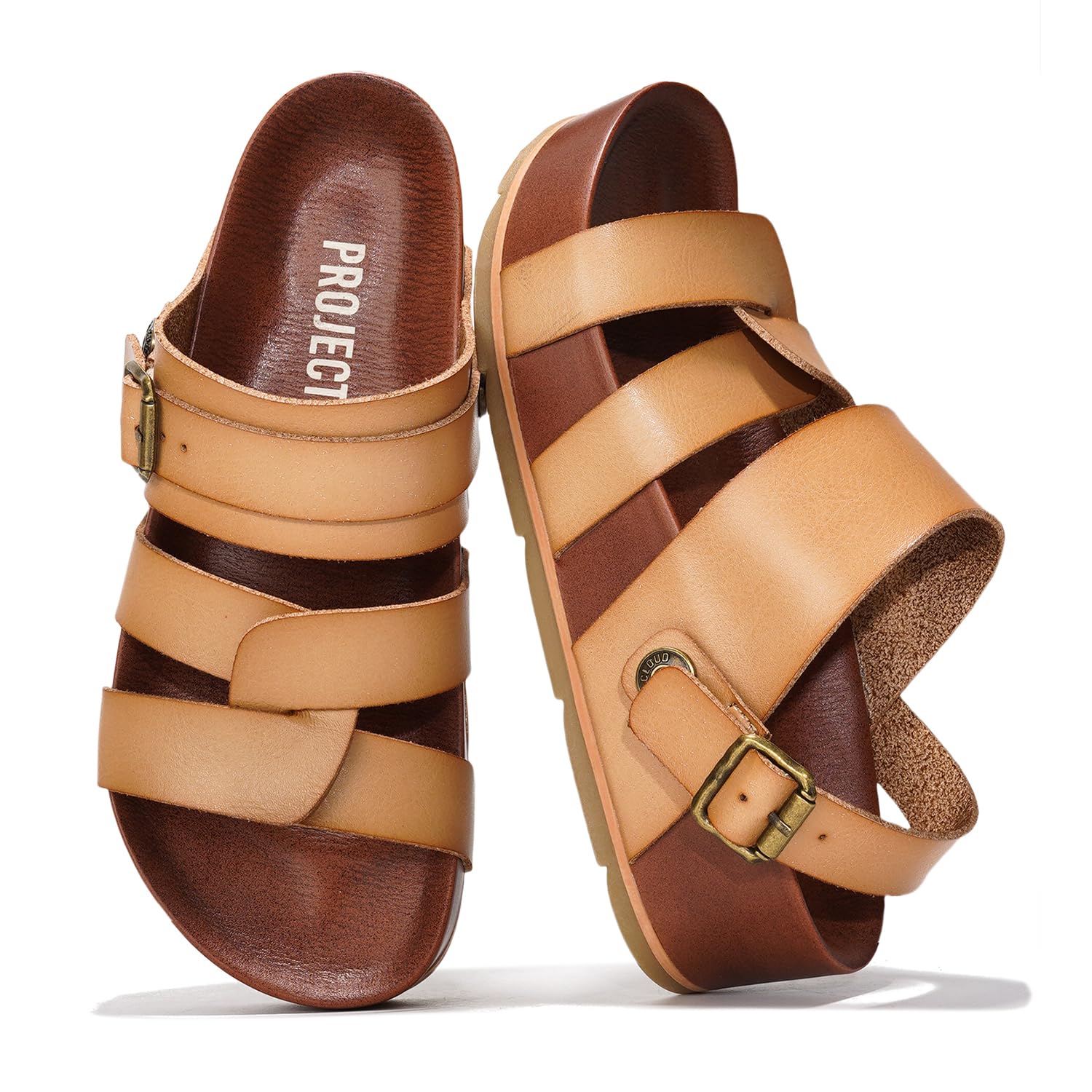 Project Cloud Women's | Eco-Leather Platform Sandals | Lightweight | Non-Slip - Proud - Image 34