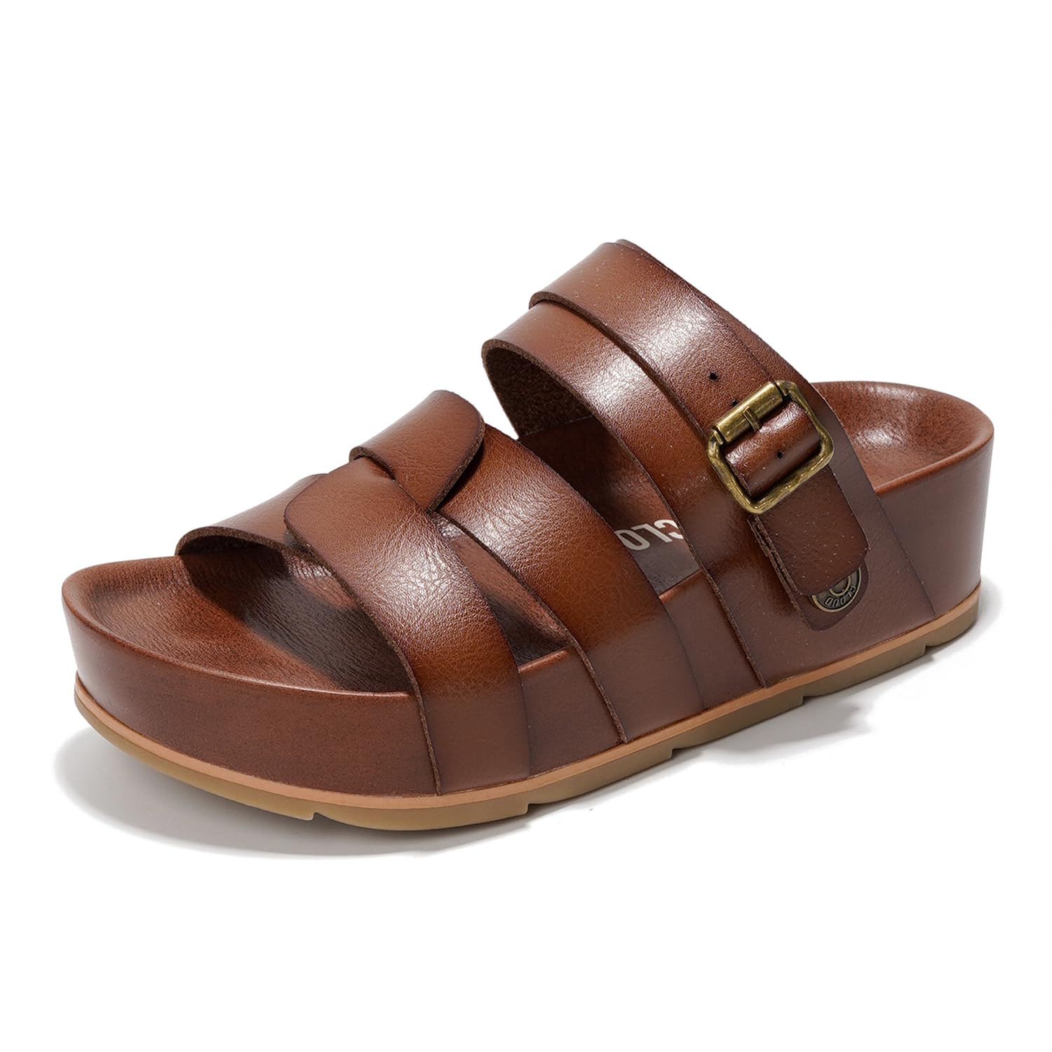 Project Cloud Women's | Eco-Leather Platform Sandals | Lightweight | Non-Slip - Proud - Image 8