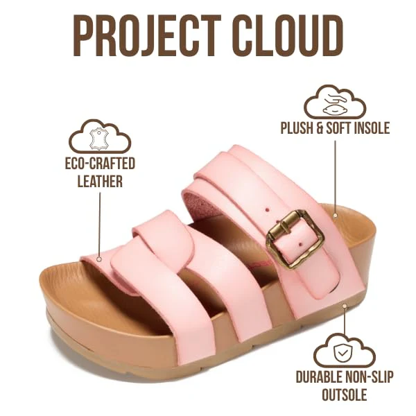 Project Cloud Kids Sandals | Eco-Crafted Leather Heels Beach Sandals | Lightweight | Non-Slip - Proud Kids - Image 15