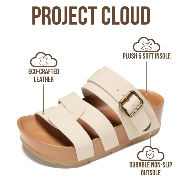 Project Cloud Kids Sandals | Eco-Crafted Leather Heels Beach Sandals | Lightweight | Non-Slip - Proud Kids - Image 3