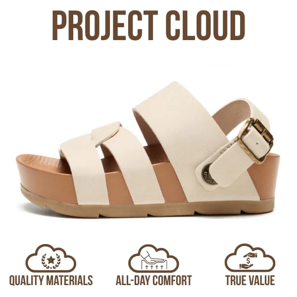 Project Cloud Kids Sandals | Eco-Crafted Leather Heels Beach Sandals | Lightweight | Non-Slip - Proud Kids - Image 4