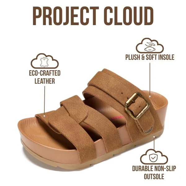 Project Cloud Kids Sandals | Eco-Crafted Leather Heels Beach Sandals | Lightweight | Non-Slip - Proud Kids - Image 9