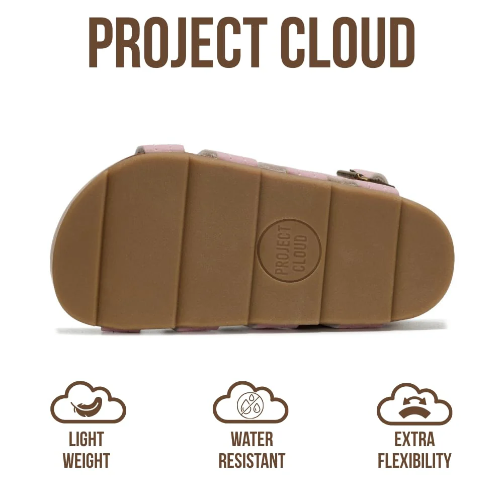 Project Cloud Kids | Strappy Summer Dressy-Casual Wedge | Hook-&-Loop | Lightweight | Non-Slip - Puffer Kids - Image 10