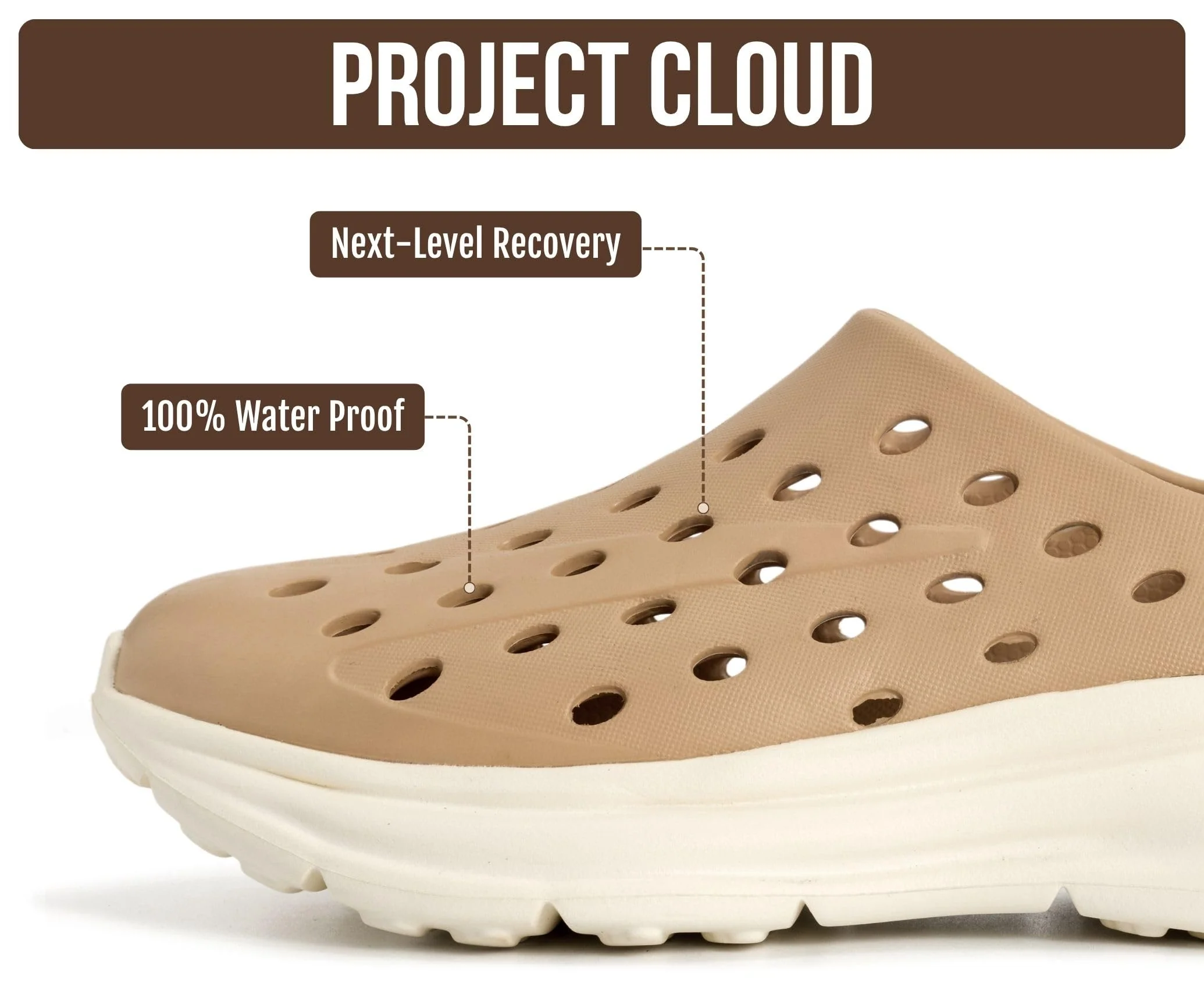 Project Cloud Women's & Men's Recovery Shoes | Plush and Soft Insole | Waterproof | Lightweight | Non-Slip - Recharge - Image 10