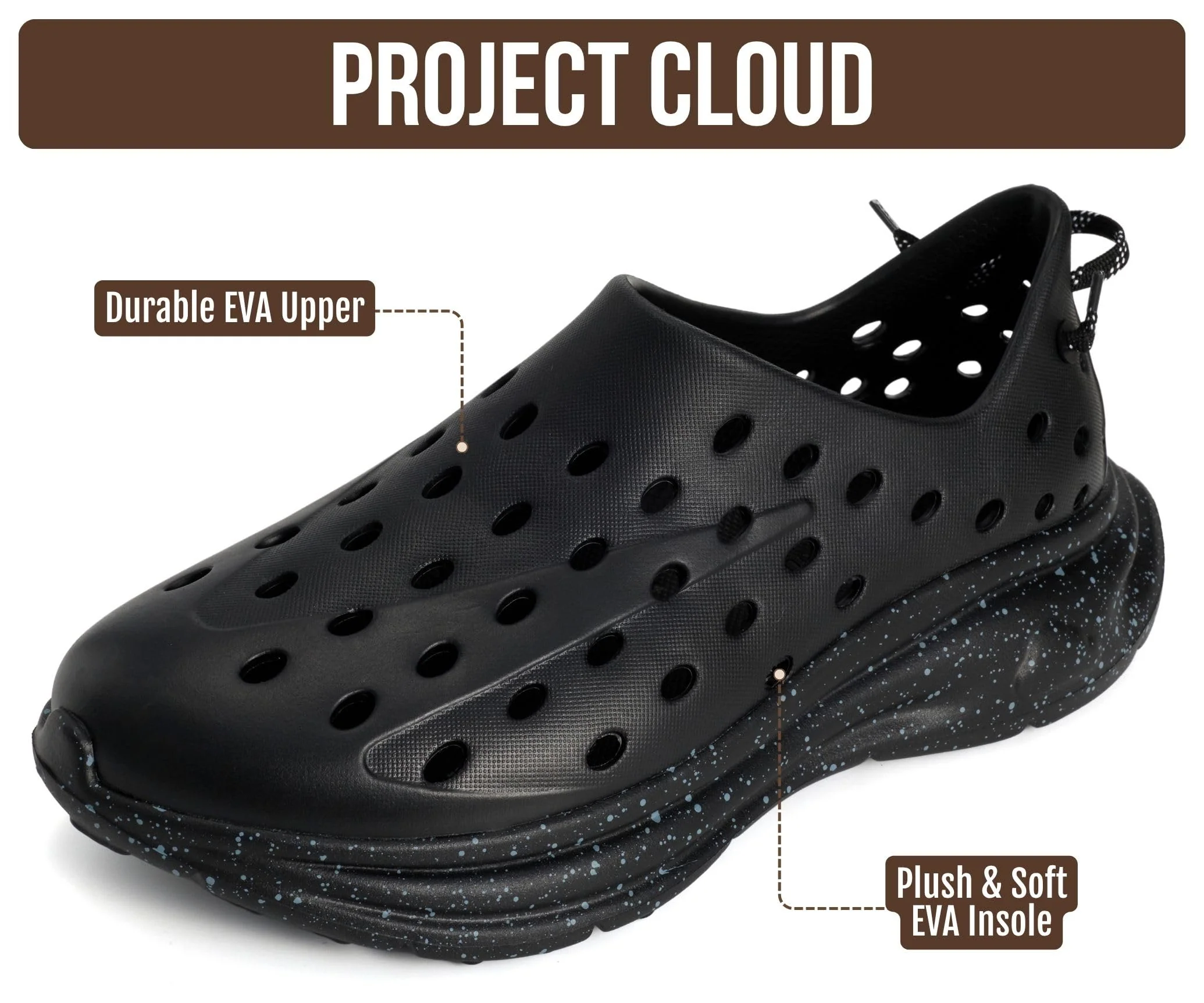 Project Cloud Women's & Men's Recovery Shoes | Plush and Soft Insole | Waterproof | Lightweight | Non-Slip - Recharge - Image 15