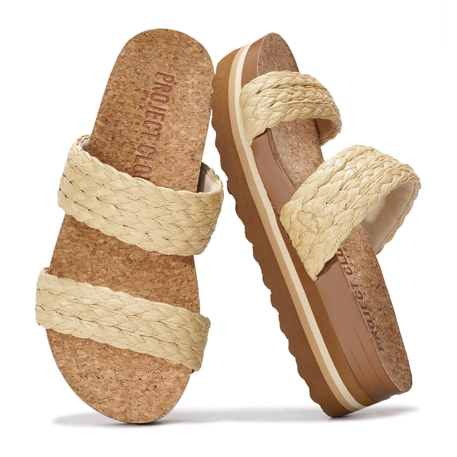 Project Cloud Women's | Eco-Leather Wedge Sandals | Memory Foam | Lightweight | Non-Slip - Riptide - Image 19