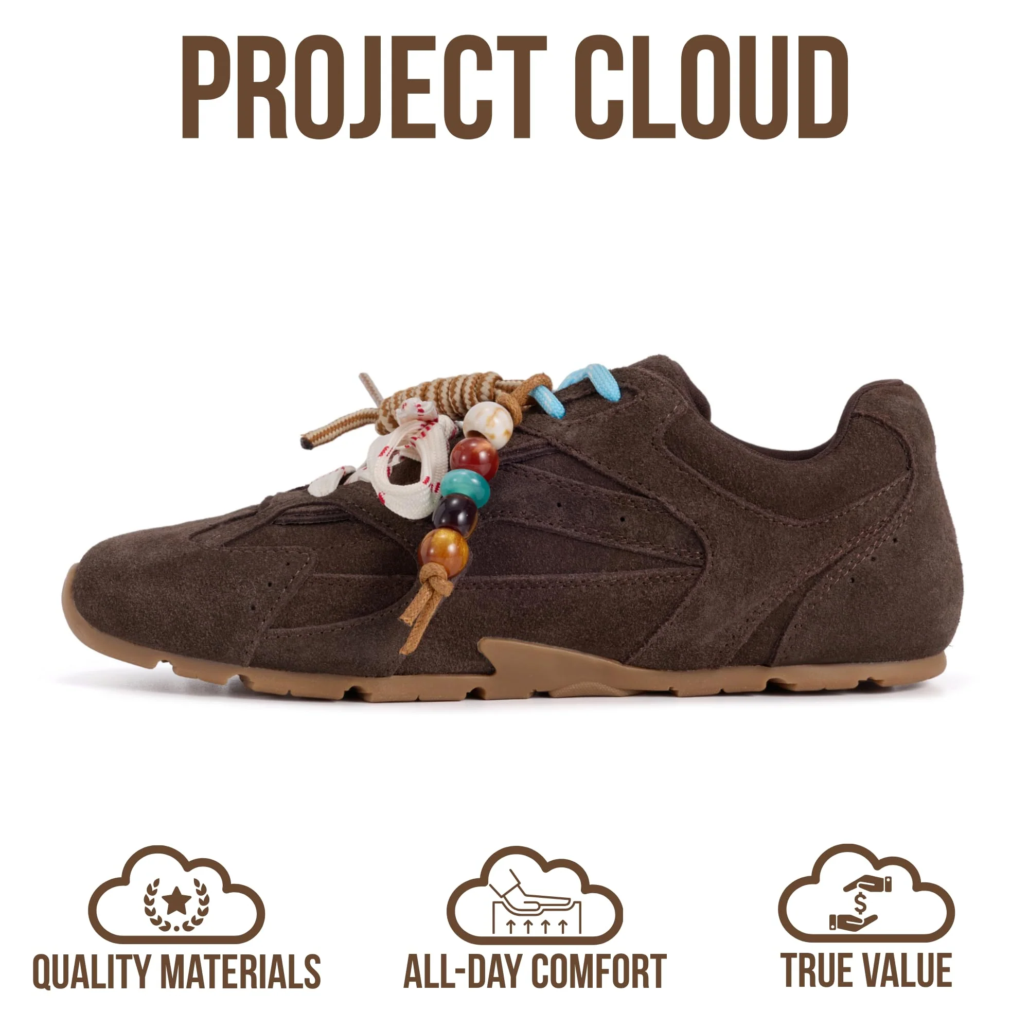 Project Cloud Women's | Genuine Leather Sneakers | Memory Foam | Lightweight | Anti-Slip - Roma - Image 16