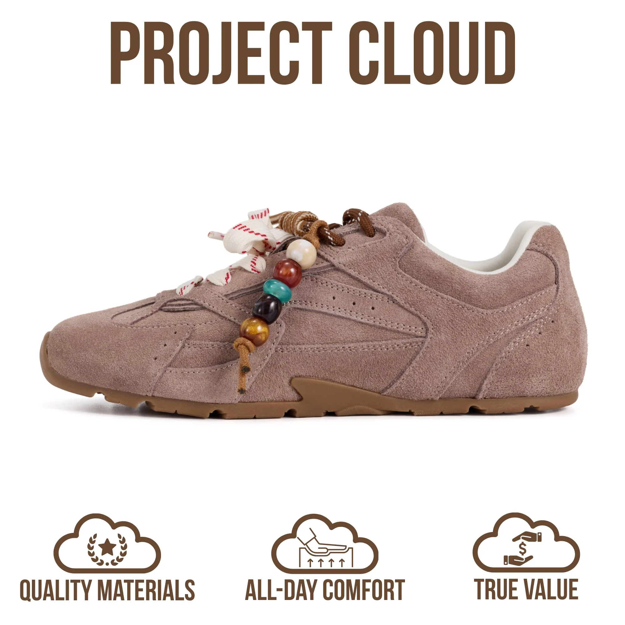 Project Cloud Women's | Genuine Leather Sneakers | Memory Foam | Lightweight | Anti-Slip - Roma - Image 21
