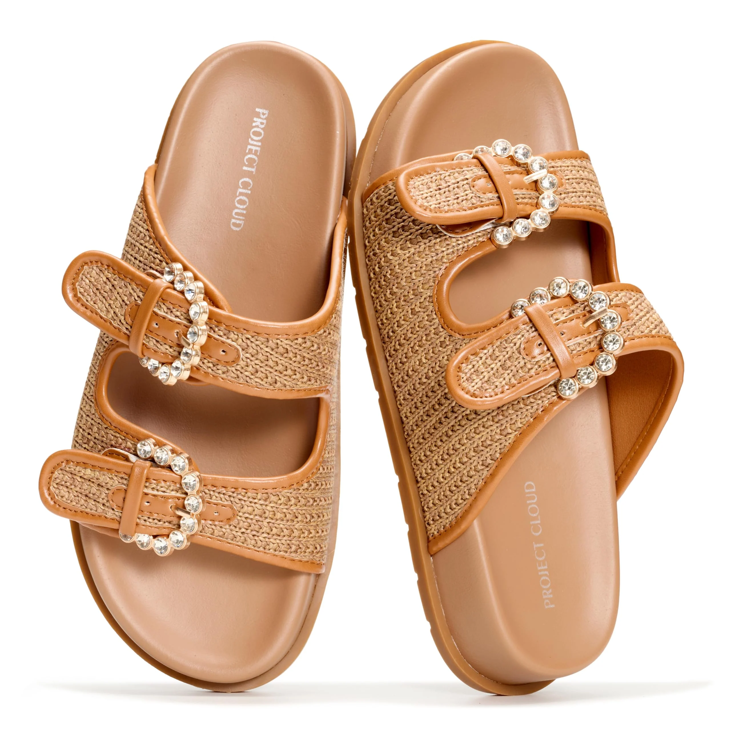 Project Cloud Women's | 100% Genuine Leather Slides | Plush and Soft Insole | Lightweight | Non-Slip - Sharl - Image 13