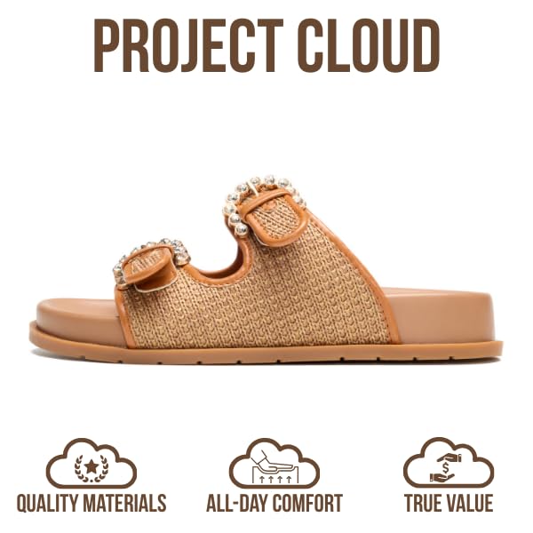 Project Cloud Women's | 100% Genuine Leather Slides | Plush and Soft Insole | Lightweight | Non-Slip - Sharl - Image 16