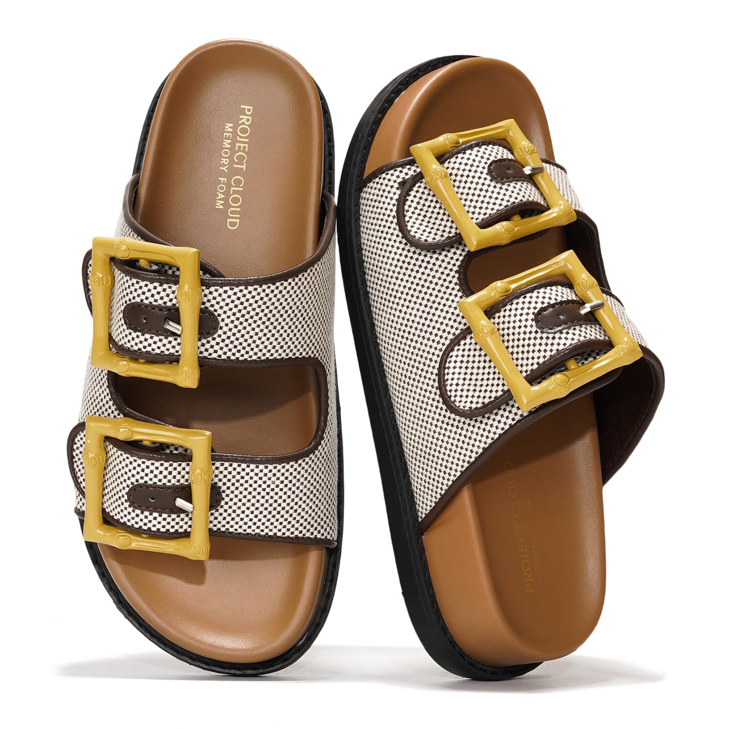 Project Cloud Women's | 100% Genuine Leather Slides | Plush and Soft Insole | Lightweight | Non-Slip - Sharl - Image 24