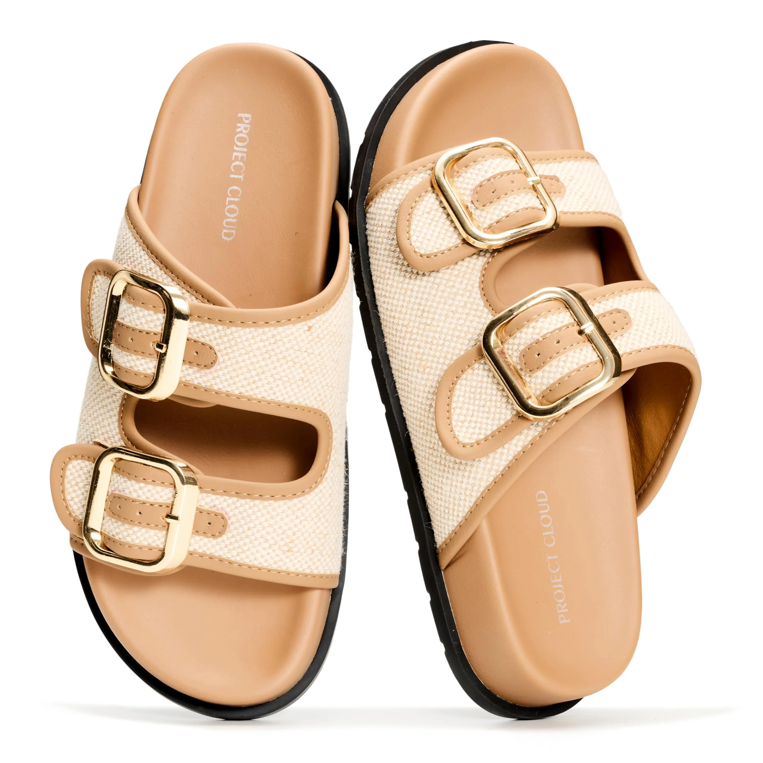 Project Cloud Women's | 100% Genuine Leather Slides | Plush and Soft Insole | Lightweight | Non-Slip - Sharl - Image 56