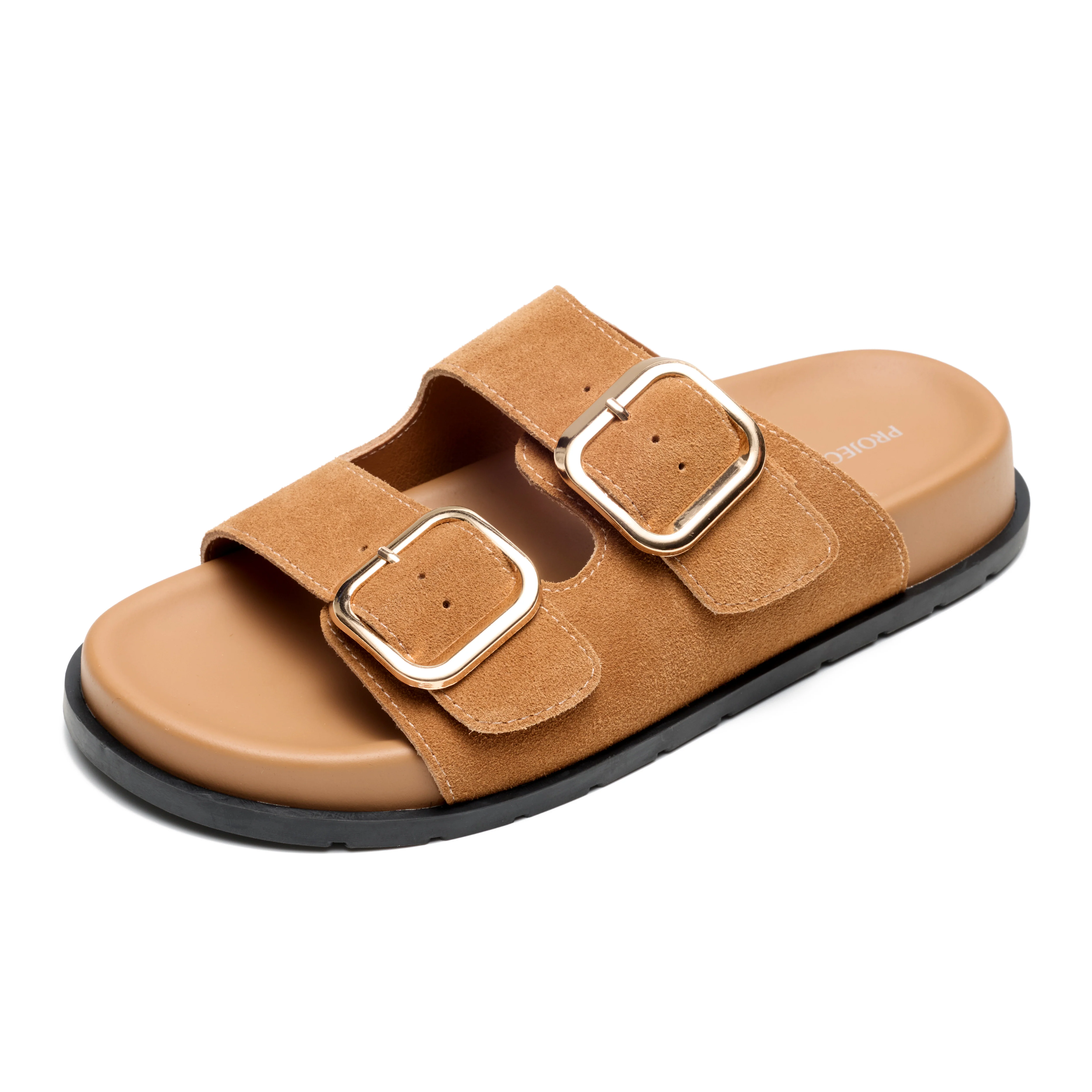 Project Cloud Women's | 100% Genuine Leather Slides | Plush and Soft Insole | Lightweight | Non-Slip - Sharl - Image 62