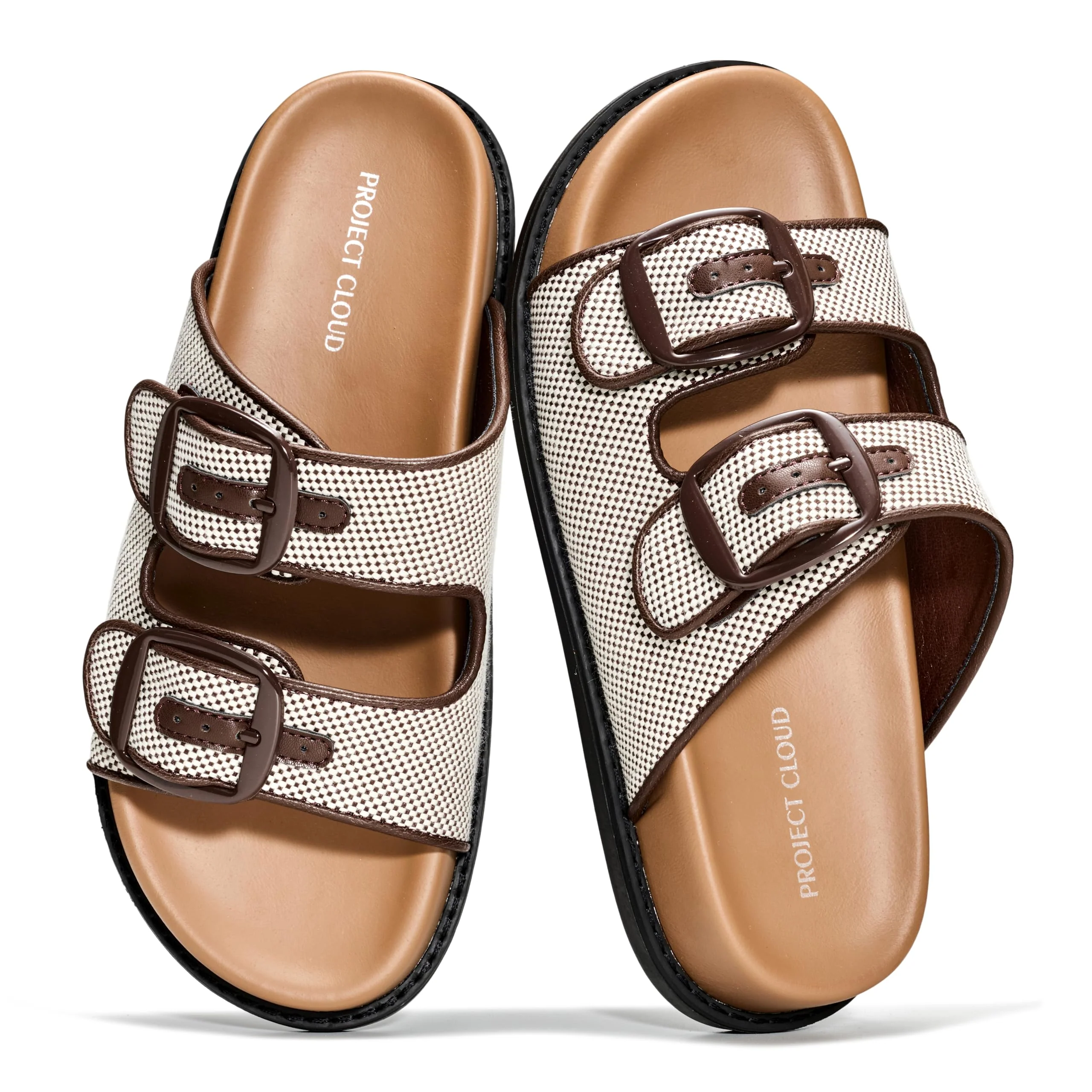Project Cloud Women's | 100% Genuine Leather Slides | Plush and Soft Insole | Lightweight | Non-Slip - Sharl - Image 66