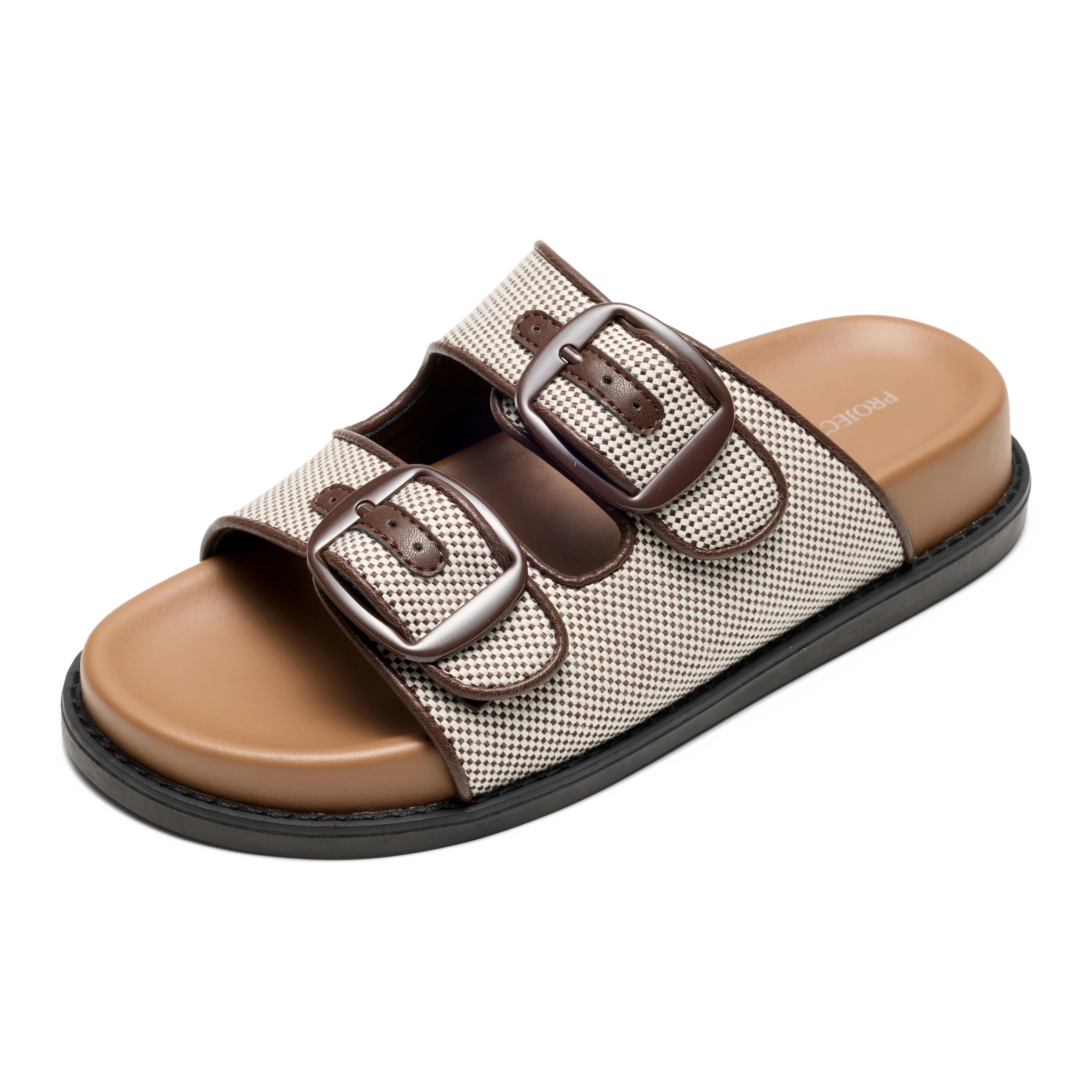 Project Cloud Women's | 100% Genuine Leather Slides | Plush and Soft Insole | Lightweight | Non-Slip - Sharl - Image 67