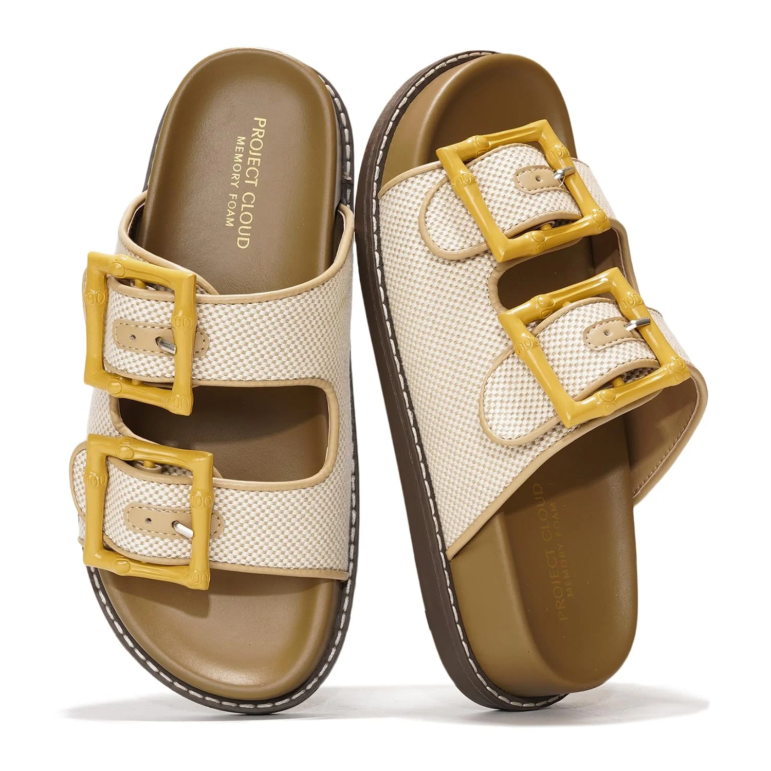 Project Cloud Women's | 100% Genuine Leather Slides | Plush and Soft Insole | Lightweight | Non-Slip - Sharl - Image 7