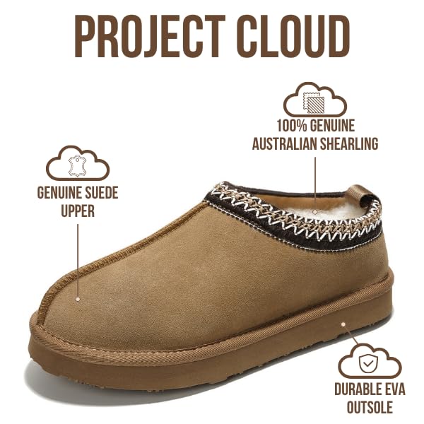 Project Cloud Women's | Genuine Australian Shearling Slippers | Memory Foam | Non-Slip - Nerita - Image 3