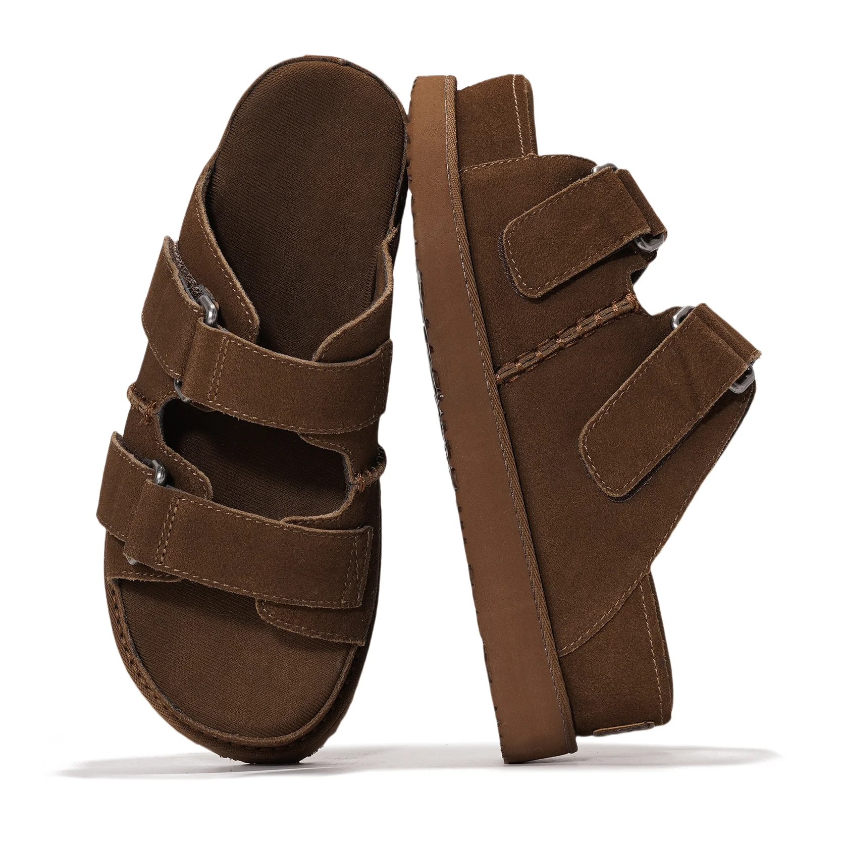 Project Cloud Women's | Platform Sandals | Memory Foam Insole | Lightweight | Non-Slip - Silverstar - Image 13