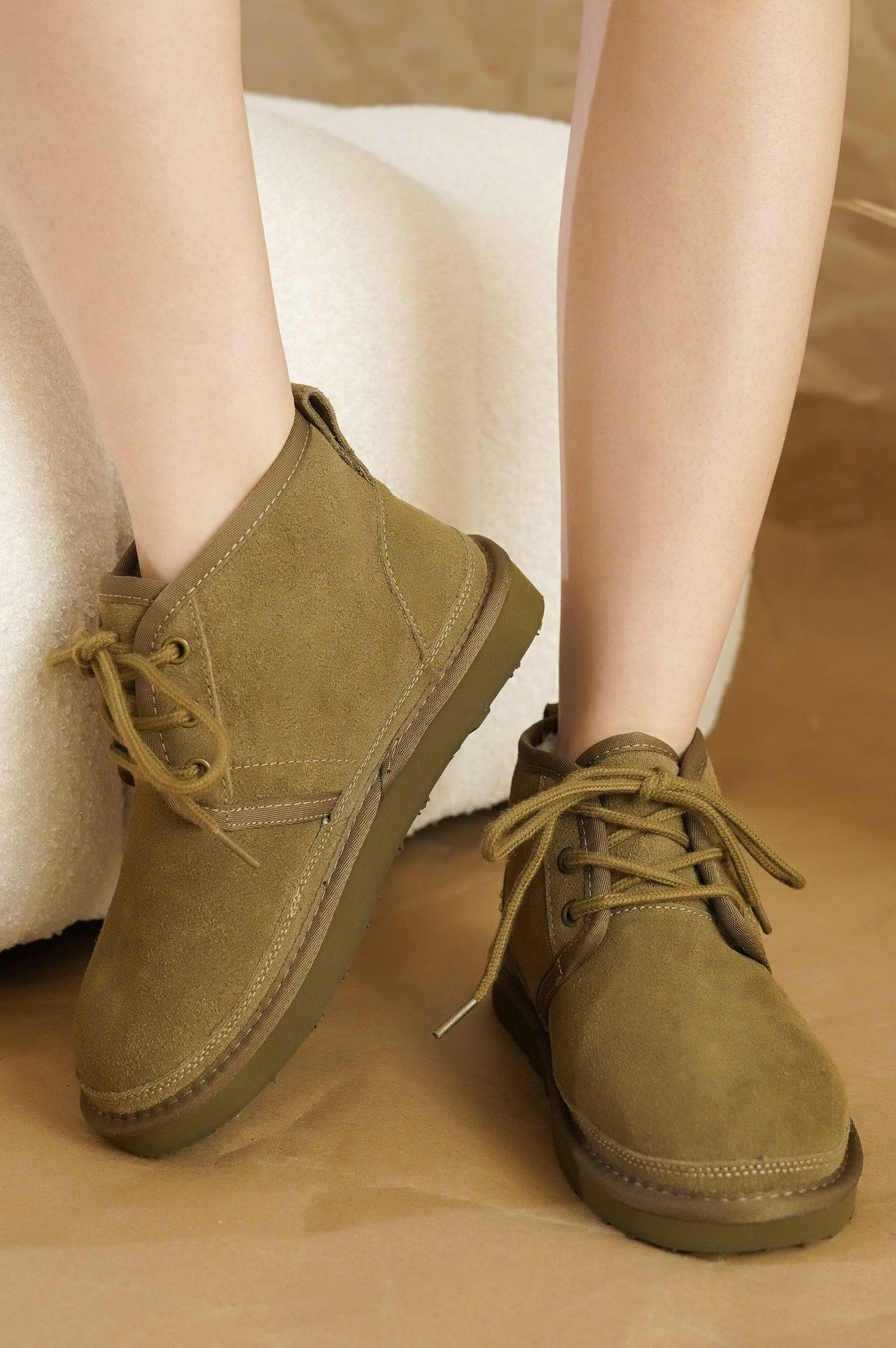 Project Cloud Women's | 100% Genuine Suede Ankle Boots | Memory Foam | Lightweight | Non-Slip - Julee - Image 24