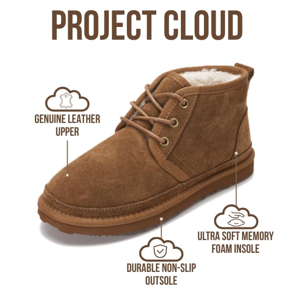 Project Cloud Women's | 100% Genuine Suede Ankle Boots | Memory Foam | Lightweight | Non-Slip - Julee - Image 39
