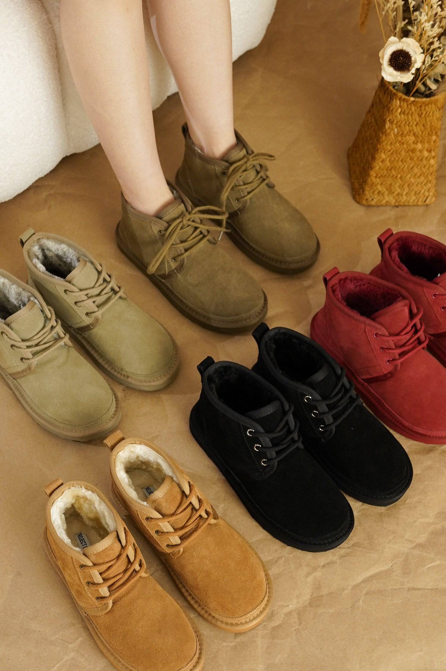 Project Cloud Women's | 100% Genuine Suede Ankle Boots | Memory Foam | Lightweight | Non-Slip - Julee - Image 43