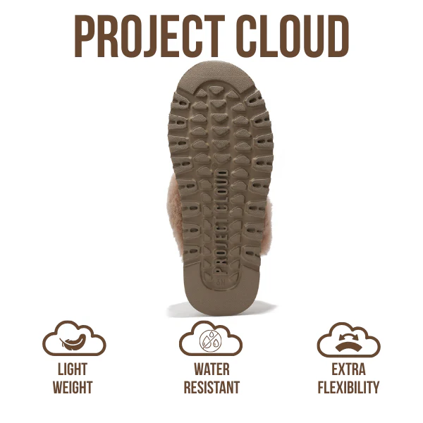 Project Cloud Women's | 100% Genuine Suede Platform Slippers | Memory Foam | Non-Slip - Viki - Image 11